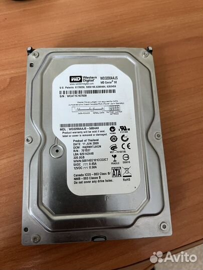 Жесткий диск WD3200aajs на 320 GB