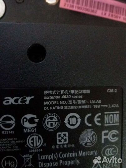 Acer Extensa 4630 ни комплект