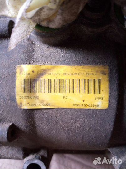 Компрессор кондиционера для форд фиеста мк5