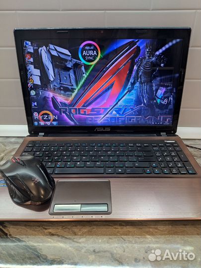 Игровой asus core i5-2450M-4 ядра/озу6/Radeon7610M