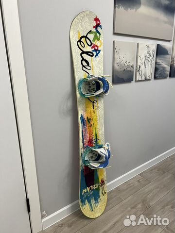 Сноуборд Elan, крепления Burton, ботинки Vans