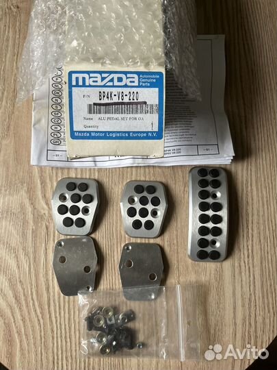 Накладки на педали мазда 3 bk
