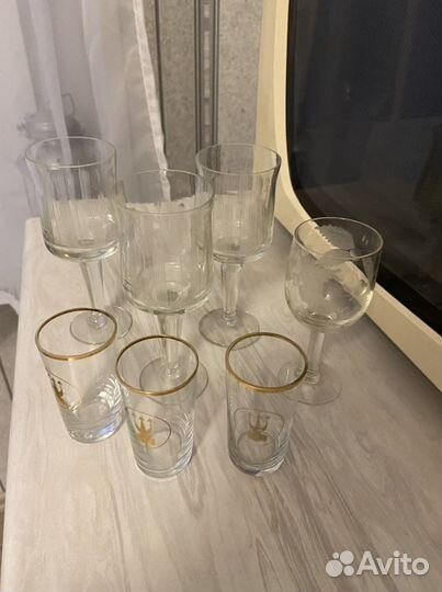 Фужеры бокалы рюмки