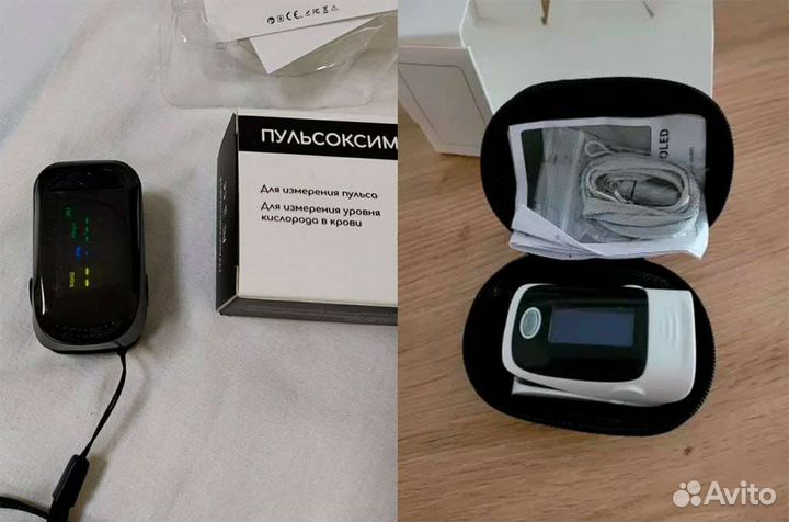 Пульсоксиметр медицинский, оксиметр, разные