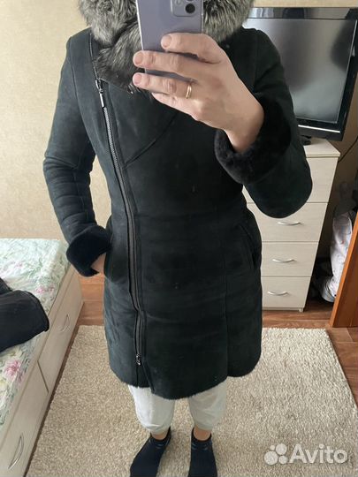Женская кожаная дубленка