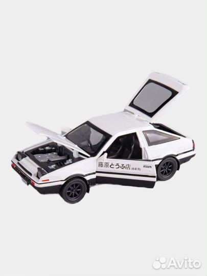 Металлическая модель машины Toyota Trueno AE86