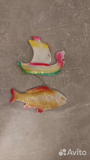 Картонаж СССР игрушки елочные 1940е