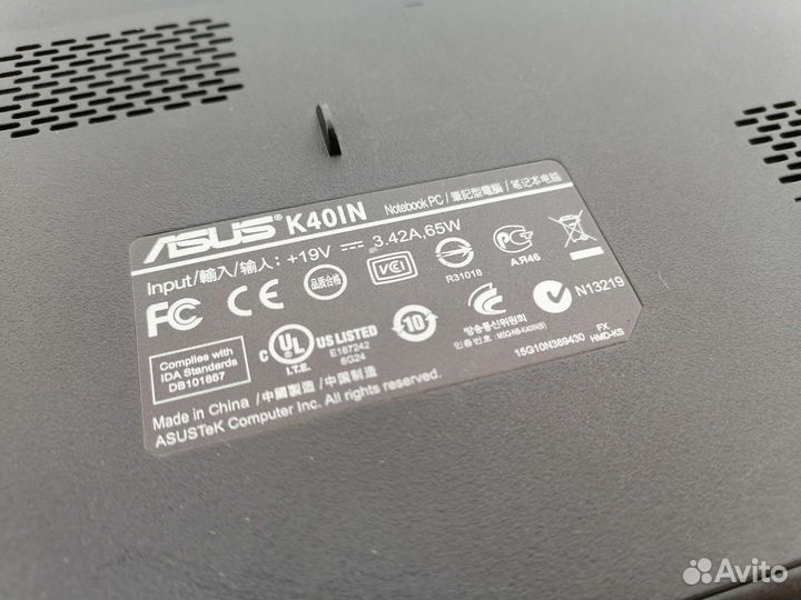 Ноутбук asus на запчасти