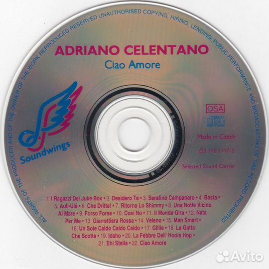 Adriano Celentano – Ciao Amore сборник маэстро
