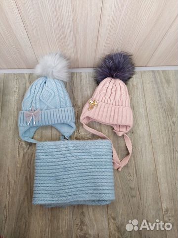 Зимняя шапка+шапка и снуд зимние объявление продам