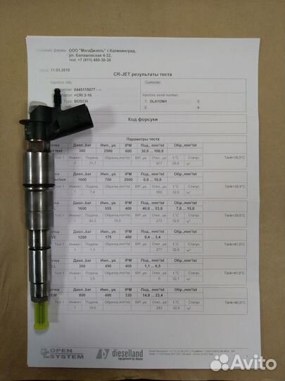 Форсунки Б/У BMW X6 X5 3,0d