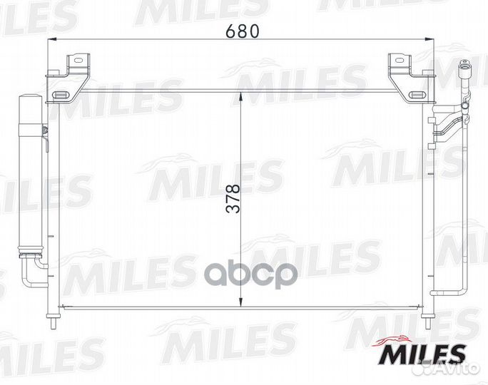 Конденсер mazda CX-7 2.3 07- accb084 Miles