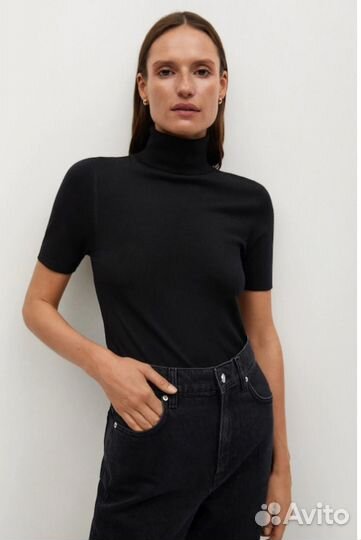 Водолазка женская с коротким рукавом Mango