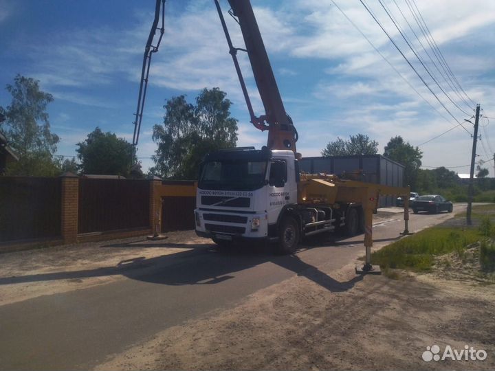 Бетон на гравии,граните(мы завод),бетононасос(37м)