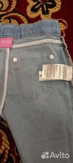 Джинсы для девочки 74 см