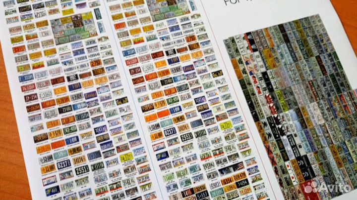 Номерные знаки США для моделей 1:43