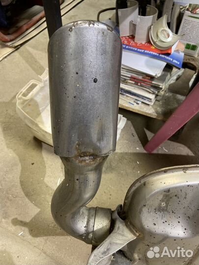 Глушитель Q7 4L с насадками основной задняя часть