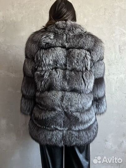 Шуба чернобурка 44 р