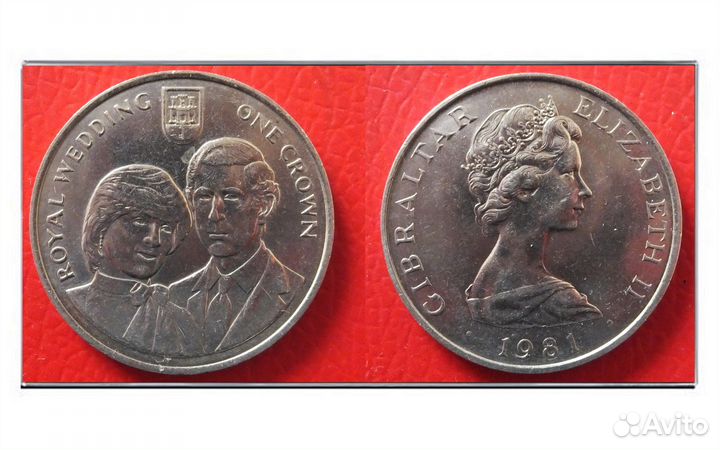 1 крона 1981 г. Свадьба принца Чарлза и леди Дианы
