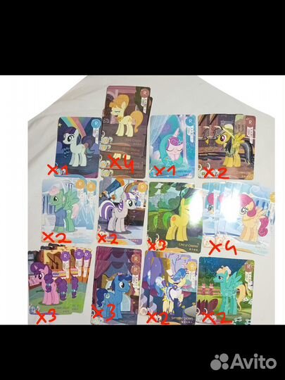 Карты my little pony R Sr и тд