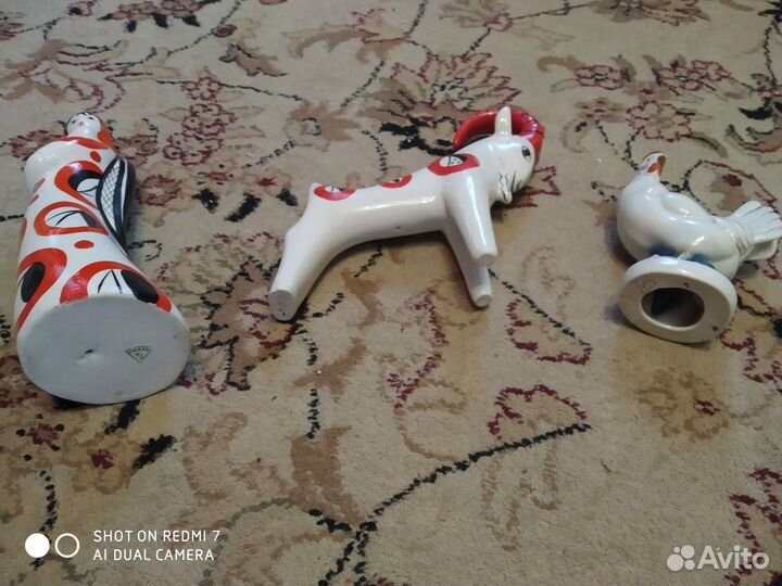 Статуэтки СССР старая гжель одним лотом