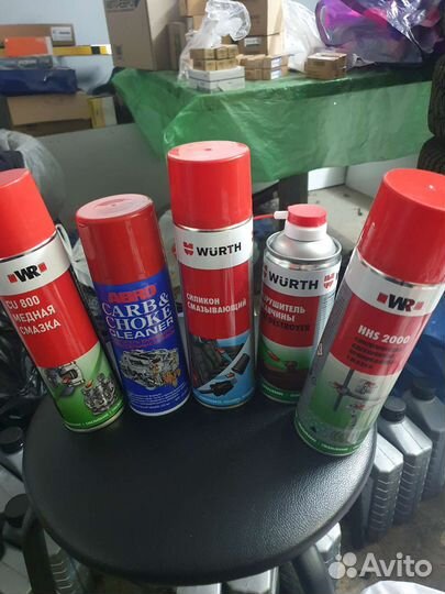 Автомобильные смазки,очистители,wurth