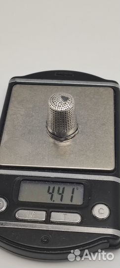 Наперсток серебро Англия нач. XX в. №27 618 Размер