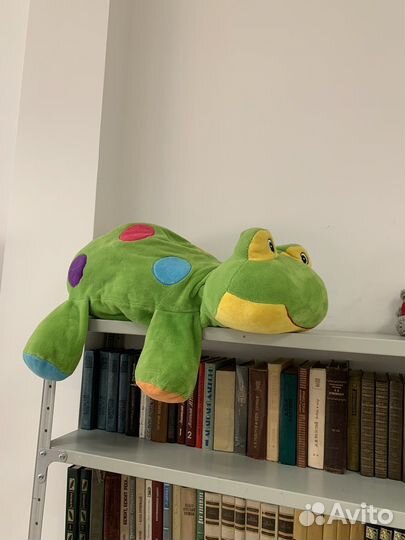 Мягкая игрушка лягушка, большая. Б/у