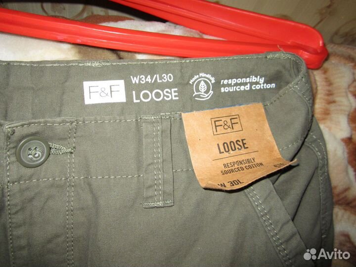 Брюки мужские карго F&F 34*30