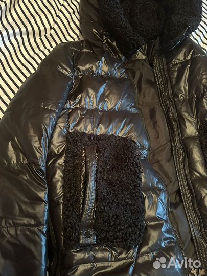 Куртка женская зимняя 46 48 с овчиной отделкой