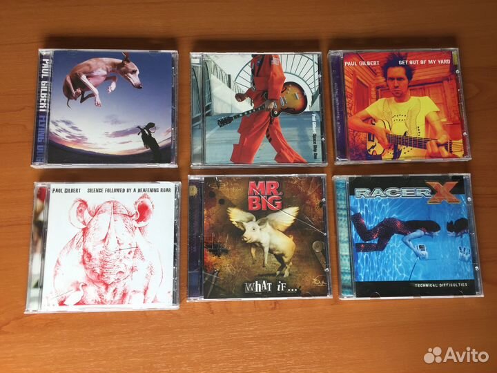 Paul Gilbert, Mr. Big, Racer X на CD