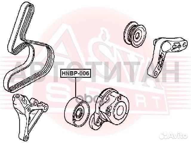 Ролик натяжной honda accord asva