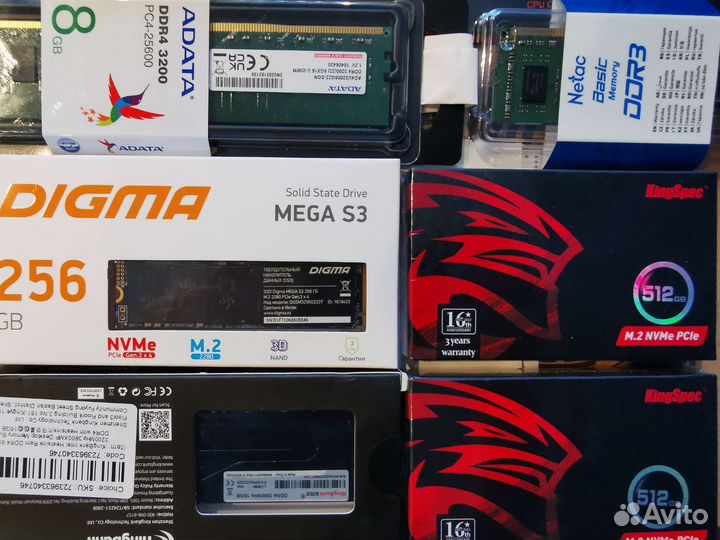 SSD диски и m2 nvme с гарантией до 3 лет