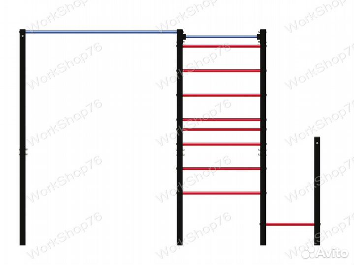 Уличные тренажеры спорткомплекс турники качели