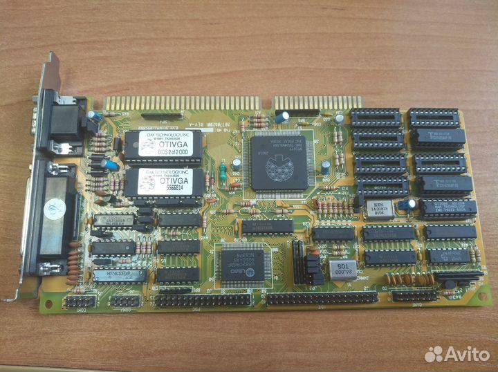 Видеокарта-VGA OAK OTI077 otivga 16bit (ISA)