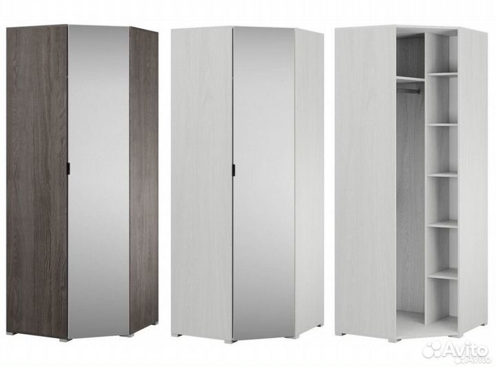 Шкаф угловой с зеркалом