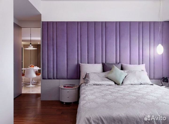 Мягкие стеновые панели для кровати