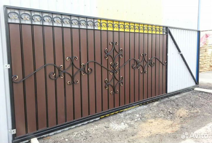 Ворота кованые откатные автоматические
