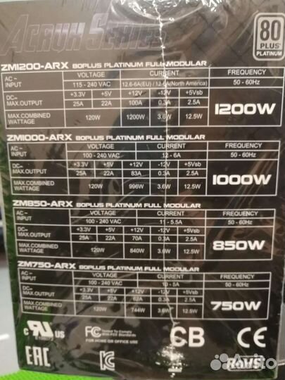 Новый Блок питания Zalman 750W 80+Platinum