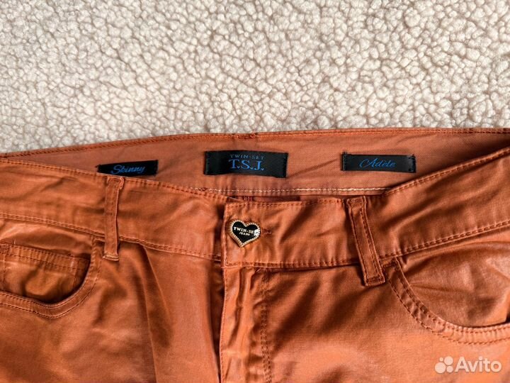 Twin set джинсы под кожу (46)