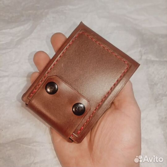 Кошелек мужской кожаный ручной работы