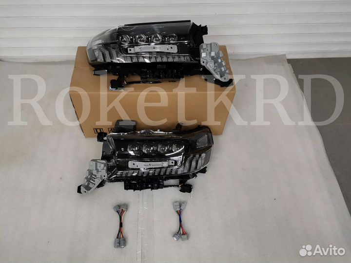 Фары Toyota Land Cruiser 200 15-2020г тюнинг