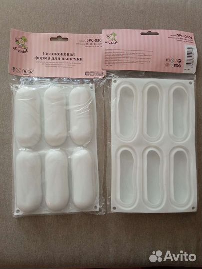 Силиконовые формы для эклеров 2 шт