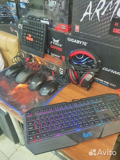 Игровая клавиатура+мышка+наушники