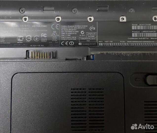 Ноутбук Hp pavilion dv6 - 6077er