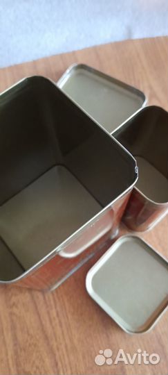 Набор жестяных банок для сыпучих