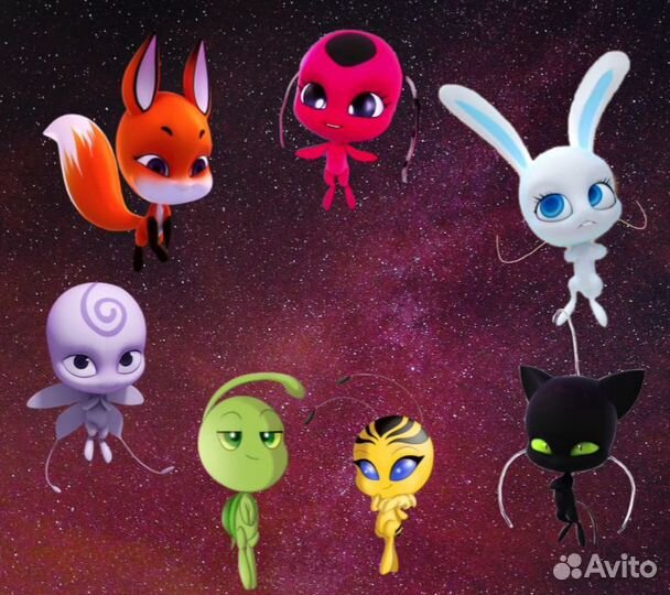 Мягкие игрушки Квами из Леди Баг