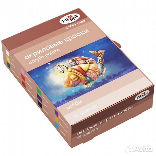 Краски акриловые декоративные Гамма 