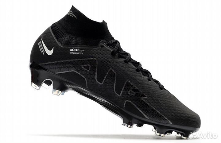 Футбольные бутсы Nike air zoom mercurial черные
