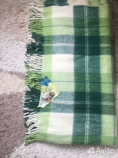 Плед шерсть новый